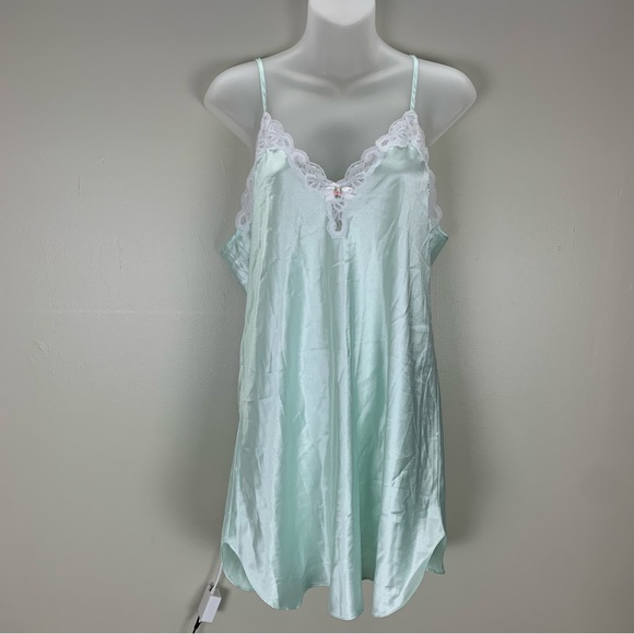 Vintage Intimates & Sleepwear Made In Usa Slip Dress Lingerie Lace